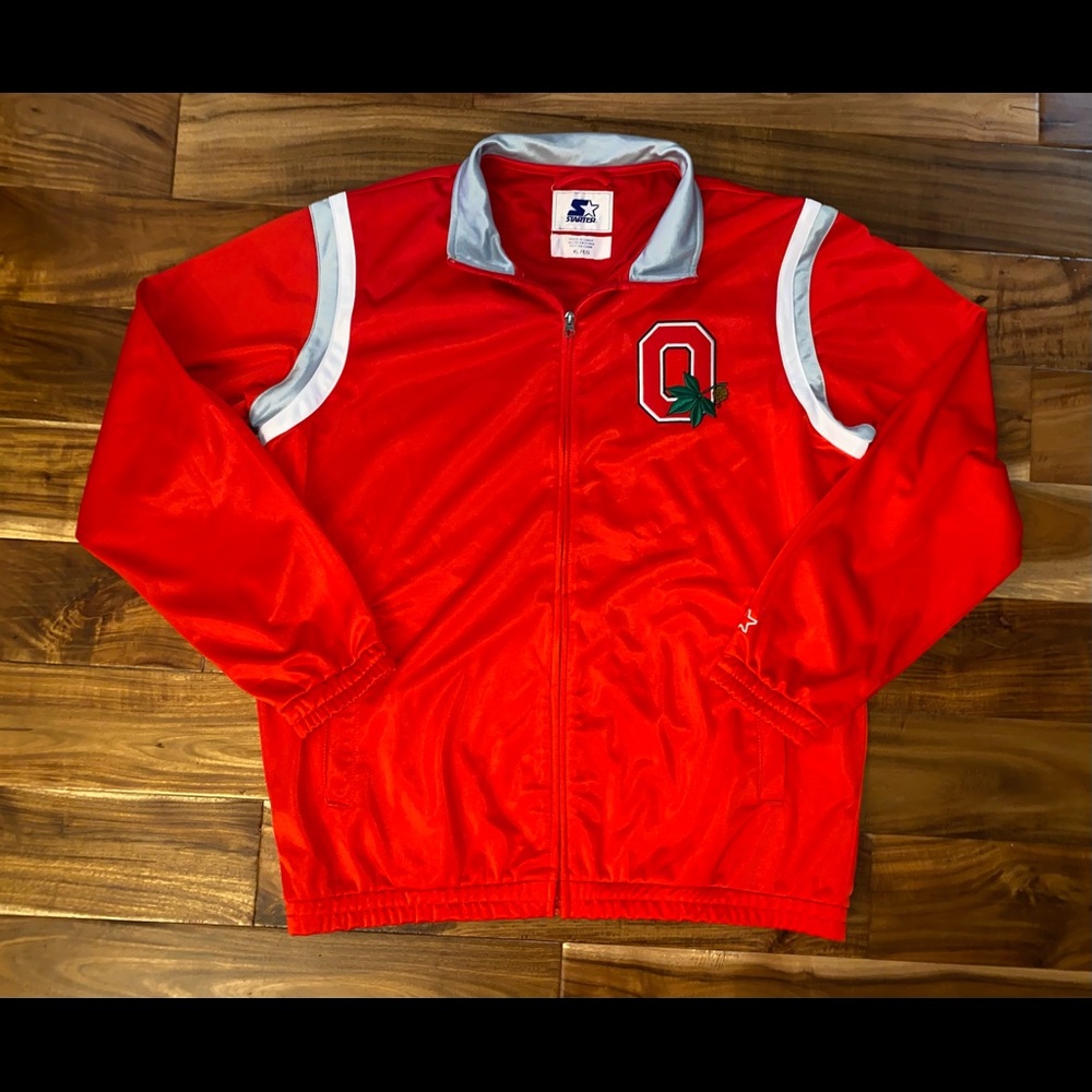 Starter Ohio State Buckeyes Track Jacket Size XL